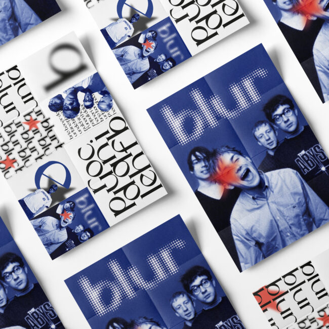 Spécimen typographique BLUR