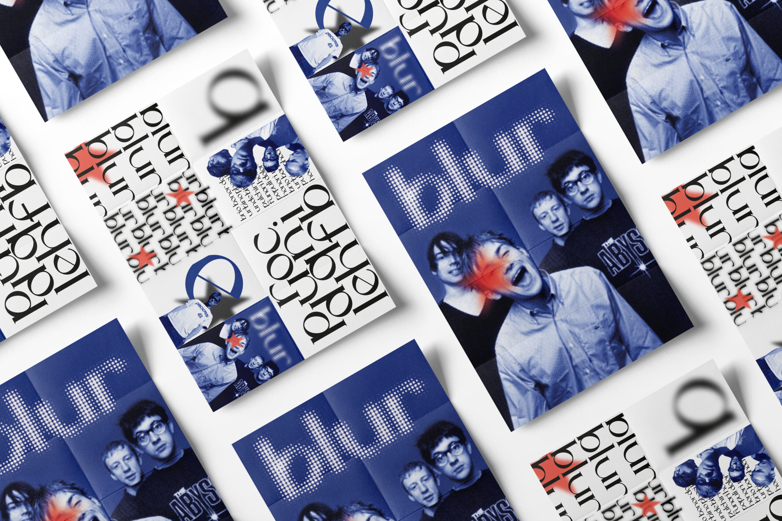 Spécimen typographique BLUR